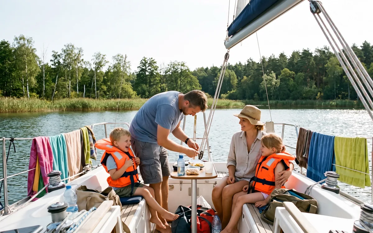 Törn mit Kindern in Masuren – Wie segelt man sicher mit der ganzen Familie?